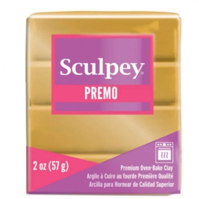Bloco de massa modelar Sculpey PREMO dourado 57g