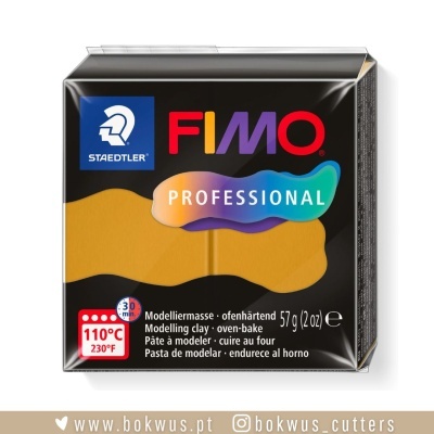 Pacote de massa de modelar FIMO Professional Staedtler cor mostarda 57g
