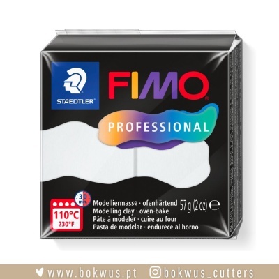 Pacote de massa de modelar FIMO Professional branca da STAEDTLER
