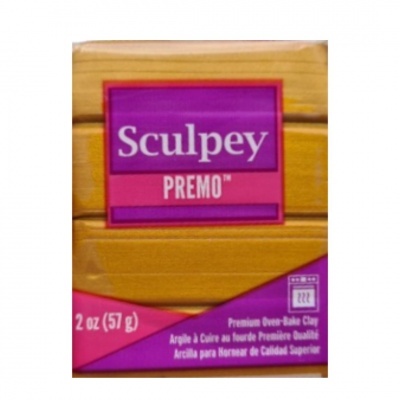 Embalagem de massa de modelar amarelo-mostarda Sculpey PREMO