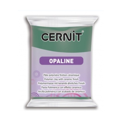 Pacote de massa polimérica Cernit Opaline verde e lilás