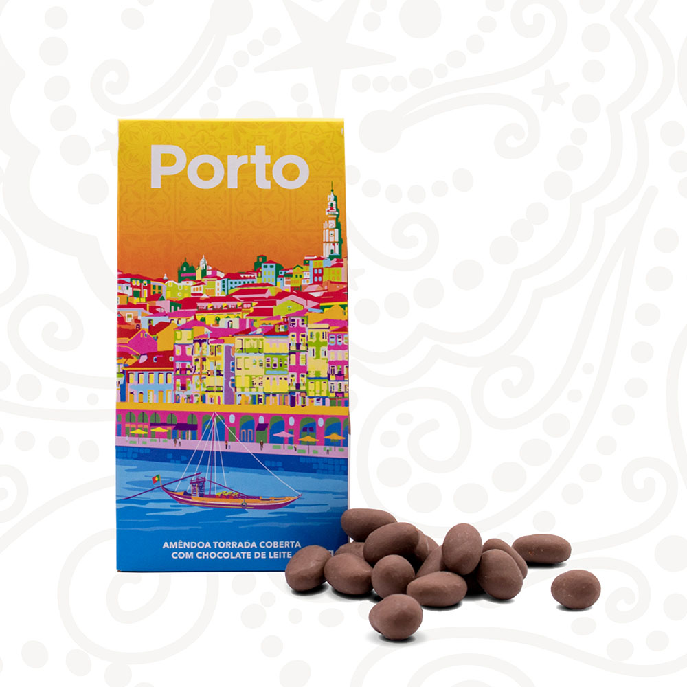 Amêndoa Torrada Coberta com Chocolate - Porto