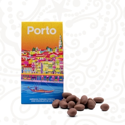 Amêndoa Torrada Coberta com Chocolate - Porto