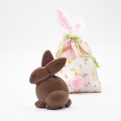 🐰 Saco de Pano com Coelho de Chocolate