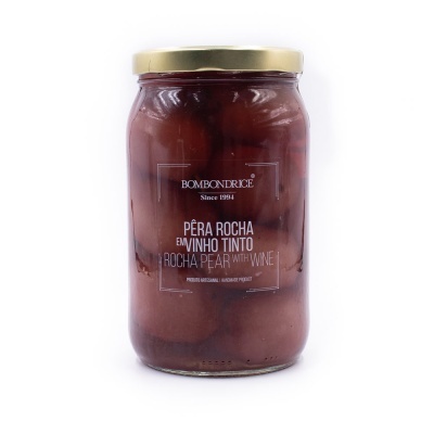 Pêra Rocha em Vinho Tinto