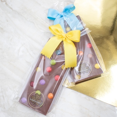 Mini Tablete de Chocolate de Leite Decorada