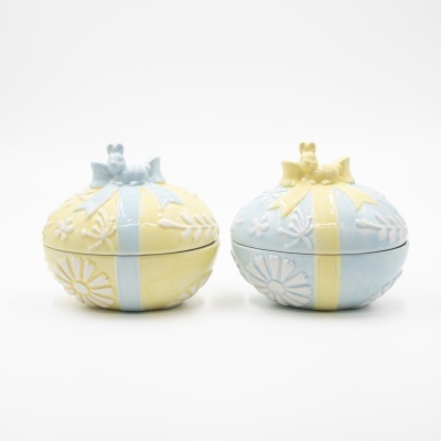 Ovo Clássico de Cerâmica com Sortido de Amêndoas 🐰