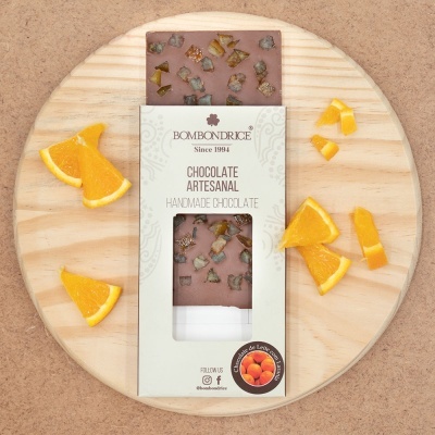 Tablete de Chocolate de Leite com Laranja