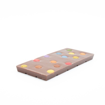 Mini Tablete de Chocolate de Leite Decorada