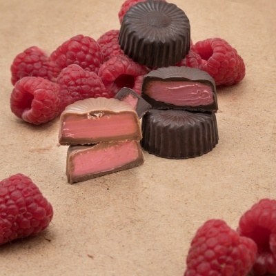 Bombons com Recheio de Framboesa