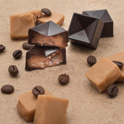 Bombons com Recheio de Caramelo Toffee