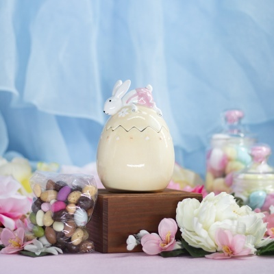Ovo de Cerâmica com Sortido de Amêndoas🐰