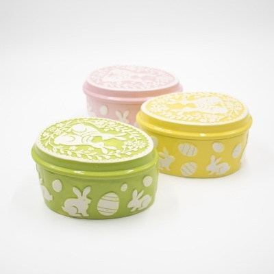 Caixa de Páscoa em Cerâmica com Sortido de Amêndoas 🐰