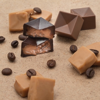 Bombons com Recheio de Caramelo Toffee