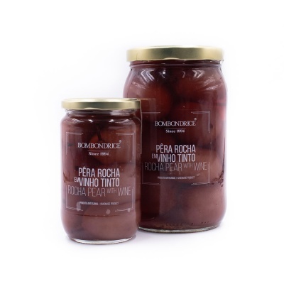 Pêra Rocha em Vinho Tinto