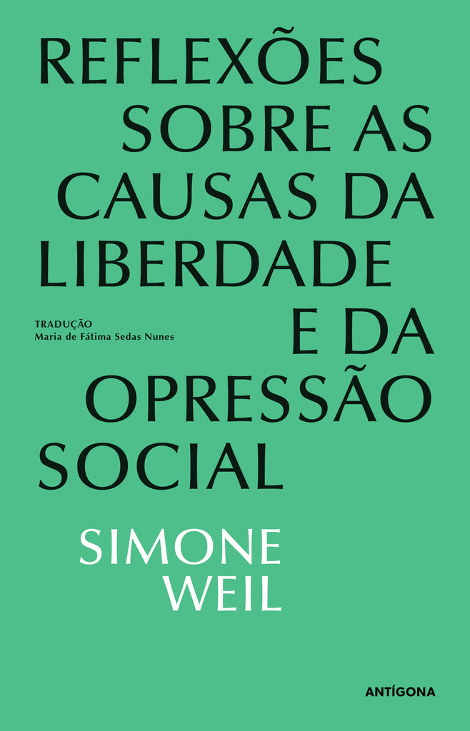 Capa verde de livro com título e autor em texto preto e branco