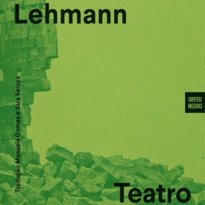 Livro verde com texto preto e textura de pedras