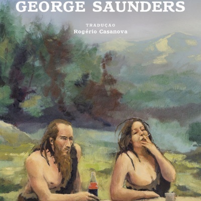 Capa do livro Pastoralia com ilustração de duas pessoas ao ar livre e texto do título e autor