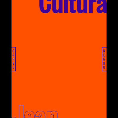 Capa de livro laranja com texto azul 'Asfixiante Cultura' e 'Jean Dubuffet'.