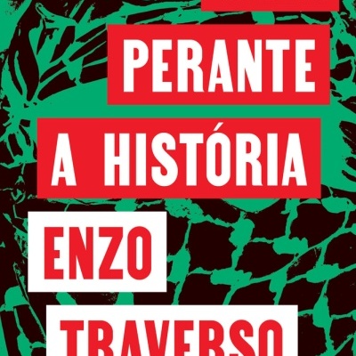 Capa de livro com texto em vermelho e branco sobre fundo verde e preto.