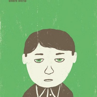 Capa de livro verde com desenho de rosto triste e texto INCÓMODO andré letria