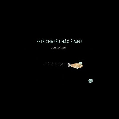 Capa de livro com título em letras brancas e um peixe com chapéu
