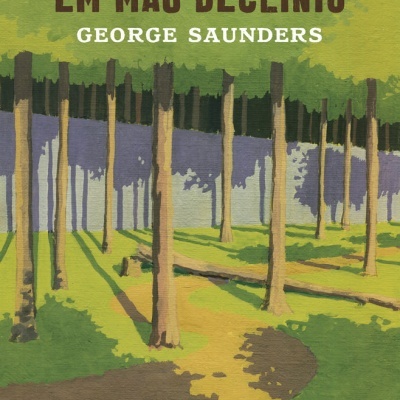 Capa de livro com ilustração de floresta e texto do título e autor