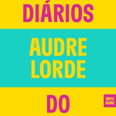 Capa de livro amarelo com texto roxo e faixa azul turquesa central