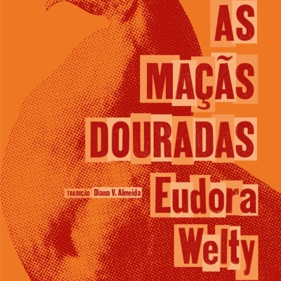 Capa de livro laranja com imagem de pomba e texto em castanho