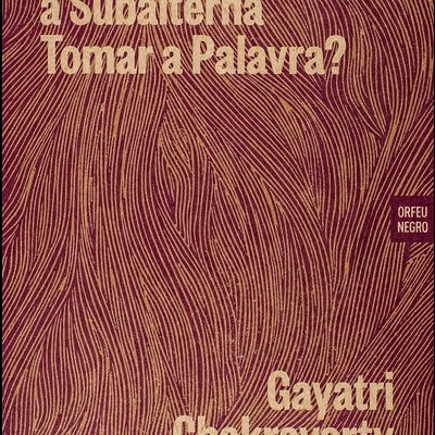 Capa de livro púrpura com texto e padrão ondulado bege.