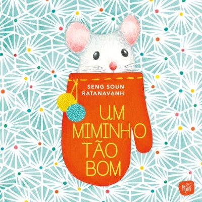 Capa de livro com rato e luva de cozinha vermelha com texto amarelo