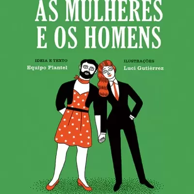 Capa de livro verde com título e ilustração de duas pessoas de mãos dadas