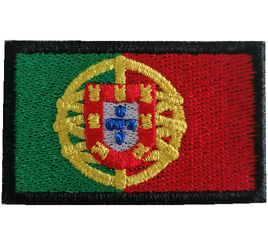 Emblema bordado da bandeira de Portugal