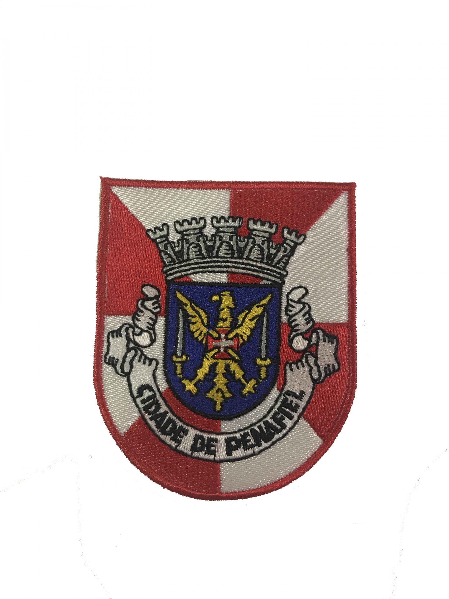Emblema bordado com brasão da cidade de Penafiel