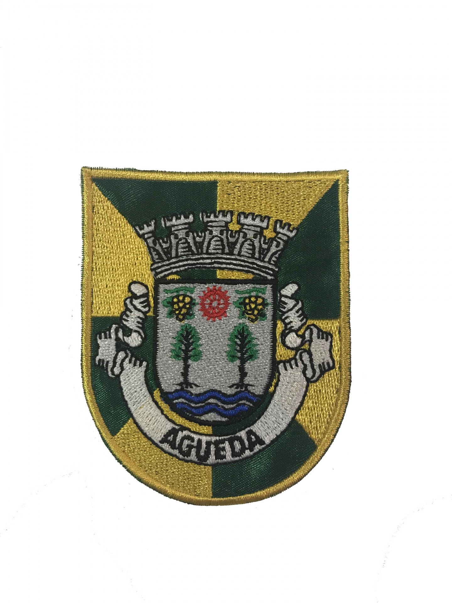 Emblema bordado do concelho de Águeda, Portugal
