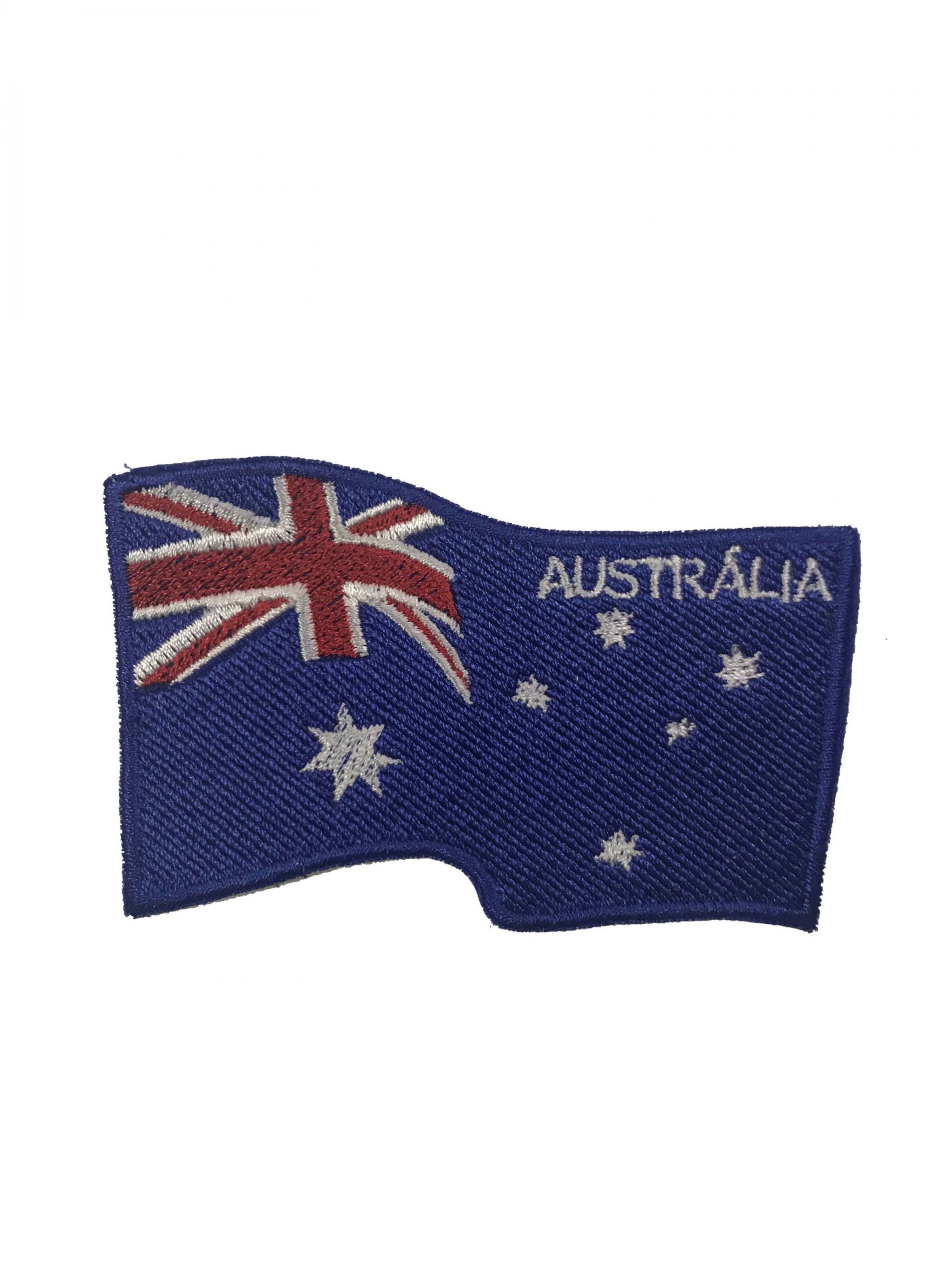 Pach bordado com a bandeira da Austrália e texto AUSTRÁLIA