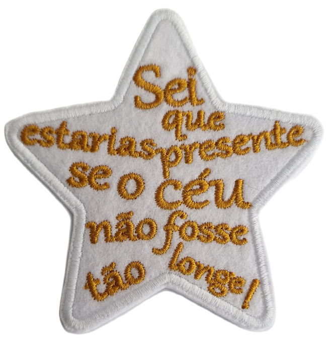 Emblema Sei que estarias presente se o Céu não fosse tão longe