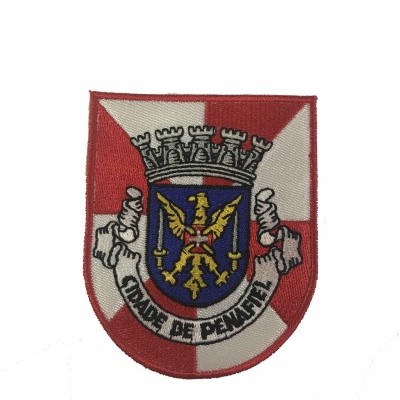 Emblema bordado com brasão da cidade de Penafiel