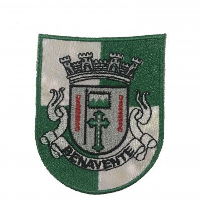 Emblema bordado verde e branco com brasão PENAVENTE