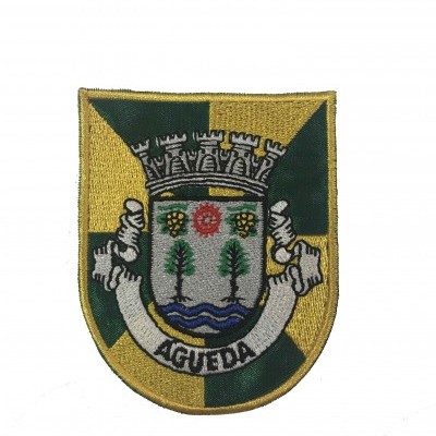 Emblema bordado do concelho de Águeda, Portugal