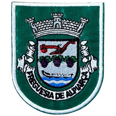 Patch bordado com brasão e texto FREGUESIA DE ALMASSORA