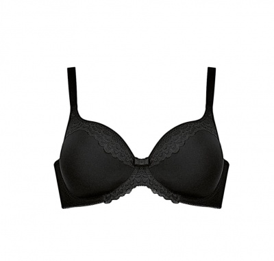 Soutien preto feminino com detalhes em renda