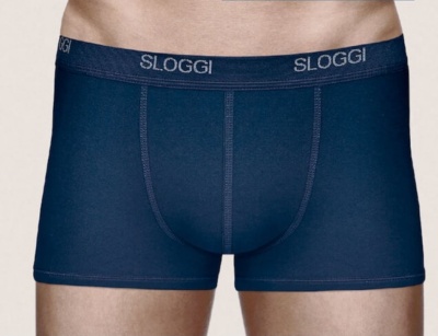 Cuecas boxer masculinas azuis com elástico SLOGGI