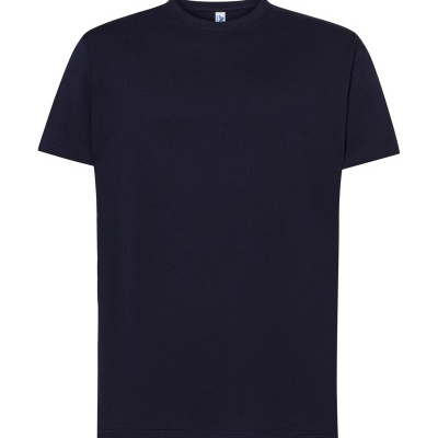 T-shirt básica azul escuro de manga curta