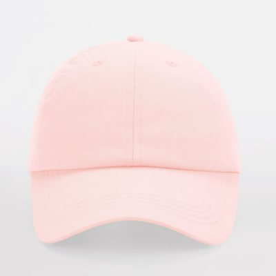 Boné rosa claro com pala curva