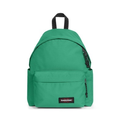 Mochila Eastpak verde com bolso frontal e alça preta