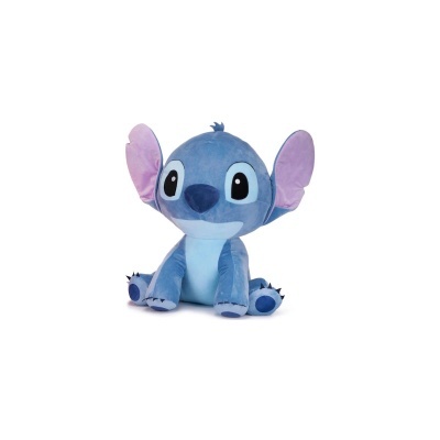 Boneco de pelúcia Stitch azul com orelhas lilás
