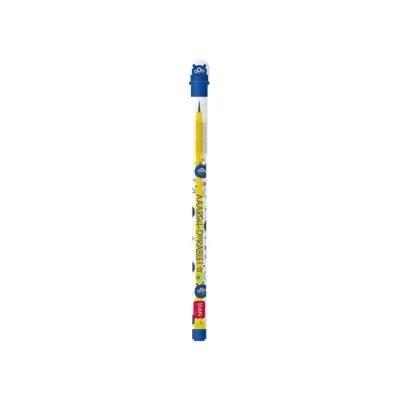 Lápis de cor amarelo Staedtler Noris Club com tampa azul