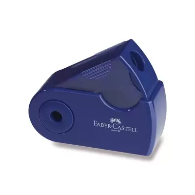 Afiador de lápis azul da marca Faber-Castell