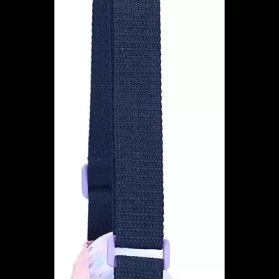 Mala tiracolo cor-de-rosa com alça ajustável azul escura